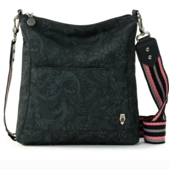 Sakroots Lucia Crossbody EcoTwill Bag Black Spirit Desert - Picture 1 of 11